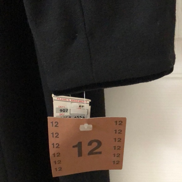 Vintage NWT Laura Ashley Black Dress w Velvet Bow - Picture 4 of 13